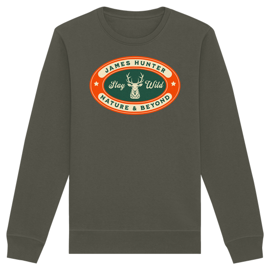 James Hunter - Nature and Beyond Sweatshirts Khaki / XS Stay Wild - Organic Basic Unisex Sweatshirt