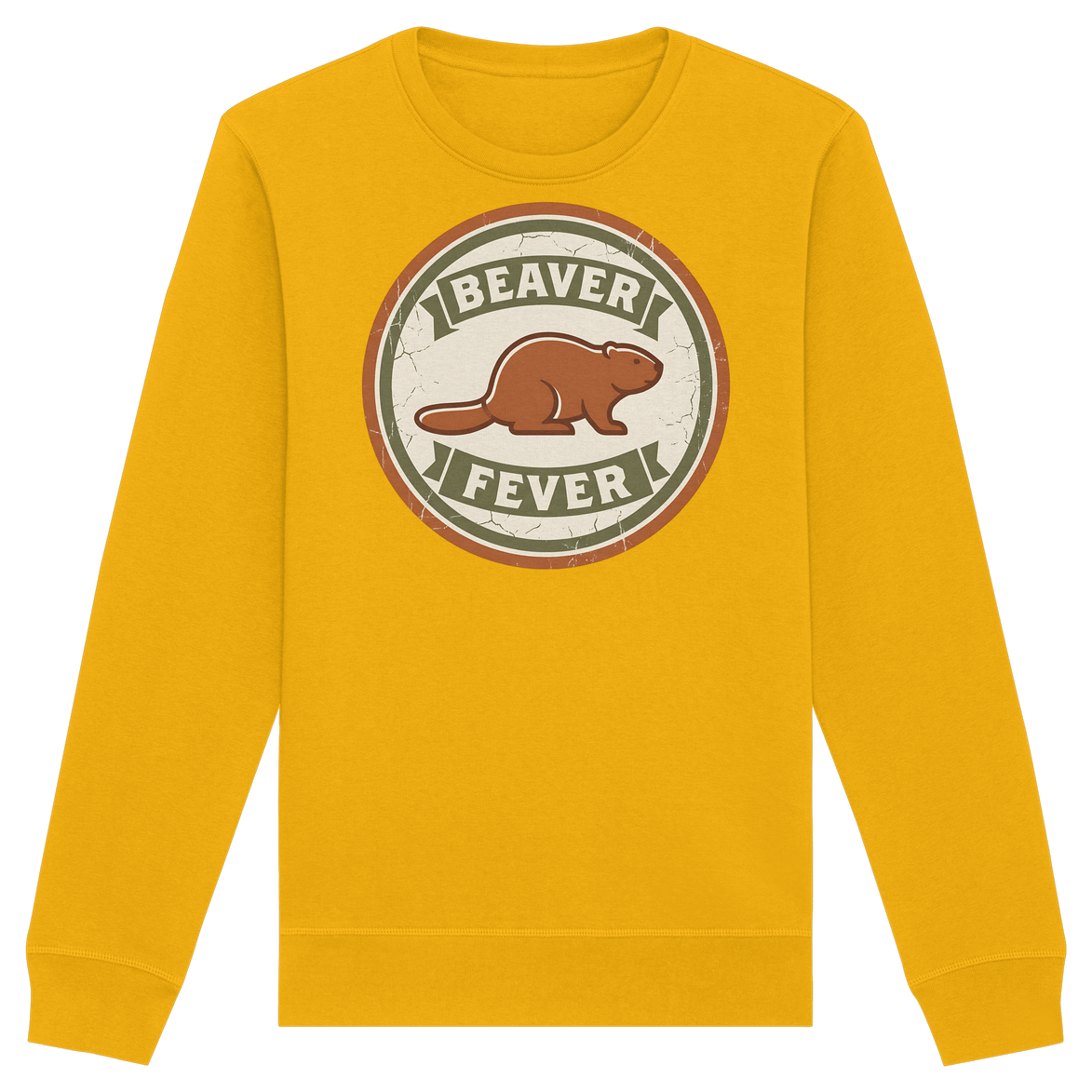 James Hunter - Nature and Beyond Sweatshirts Spectra Yellow / XS Beaver Fever - Organic Basic Unisex Sweatshirt