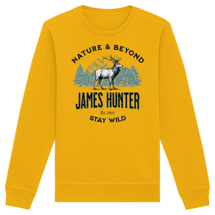 James Hunter - Nature and Beyond Sweatshirts Spectra Yellow / XS James Hunter - Nature & Beyond - Organic Basic Unisex Sweatshirt