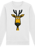 James Hunter - Nature and Beyond Sweatshirts White / XS Deer Caricature - Organic Basic Unisex Sweatshirt
