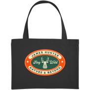 James Hunter - Nature and Beyond Taschen Black / ca. 49x37 Stay Wild - Organic Shopping-Bag
