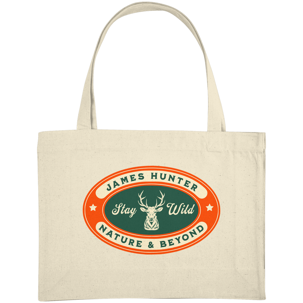 James Hunter - Nature and Beyond Taschen Natural / ca. 49x37 Stay Wild - Organic Shopping-Bag