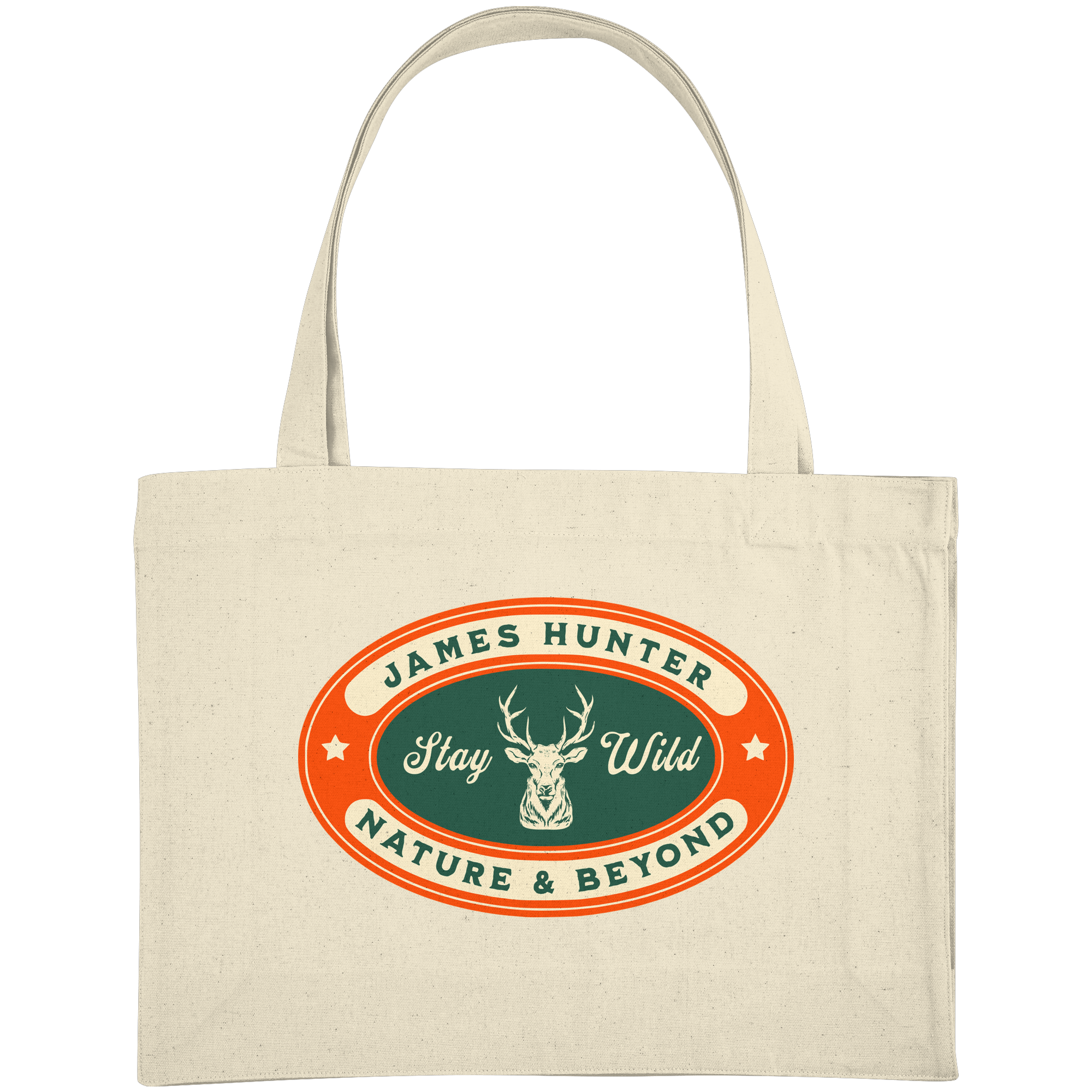 James Hunter - Nature and Beyond Taschen Natural / ca. 49x37 Stay Wild - Organic Shopping-Bag