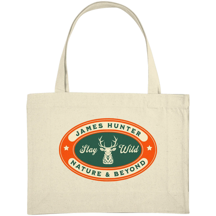 James Hunter - Nature and Beyond Taschen Natural / ca. 49x37 Stay Wild - Organic Shopping-Bag