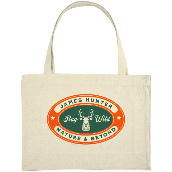 James Hunter - Nature and Beyond Taschen Natural / ca. 49x37 Stay Wild - Organic Shopping-Bag