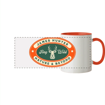 James Hunter - Nature and Beyond Trinkgefäße Orange / 330ml Stay Wild - Panorama Tasse zweifarbig