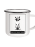 James Hunter - Nature and Beyond Trinkgefäße White / 300ml Certified Trash Panda - Emaille Tasse (Black)