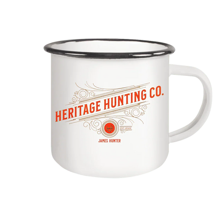 James Hunter - Nature and Beyond Trinkgefäße White / 300ml Heritage Hunting Co. - Emaille Tasse (Black)