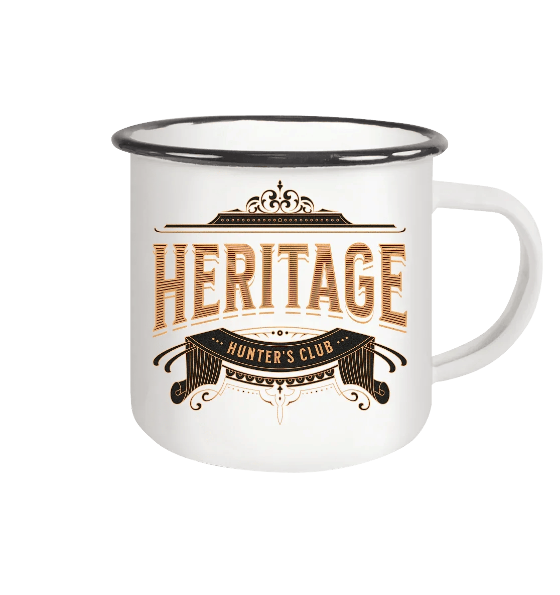 The Heritage Collection - Emaille Tasse (Black) - James Hunter - Nature and Beyond