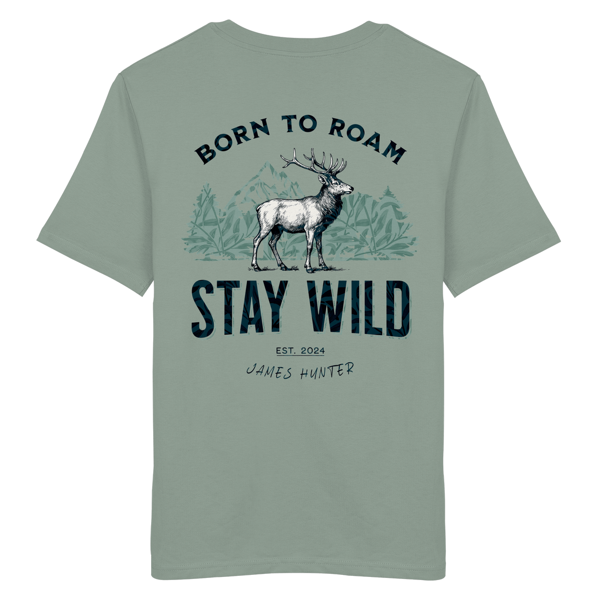 James Hunter - Nature and Beyond Unisex-Shirts Aloe / XS STAY WILD - Boarn to Roam