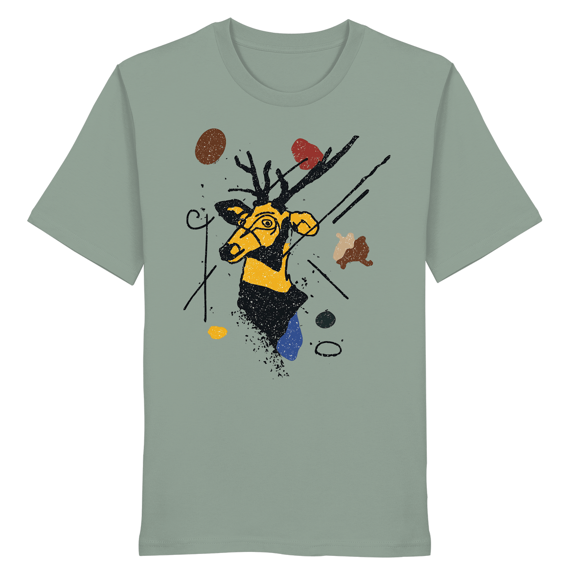 James Hunter - Nature and Beyond Unisex-Shirts Aloe / XS The Stag — Art Collection No.2 - Organic Shirt