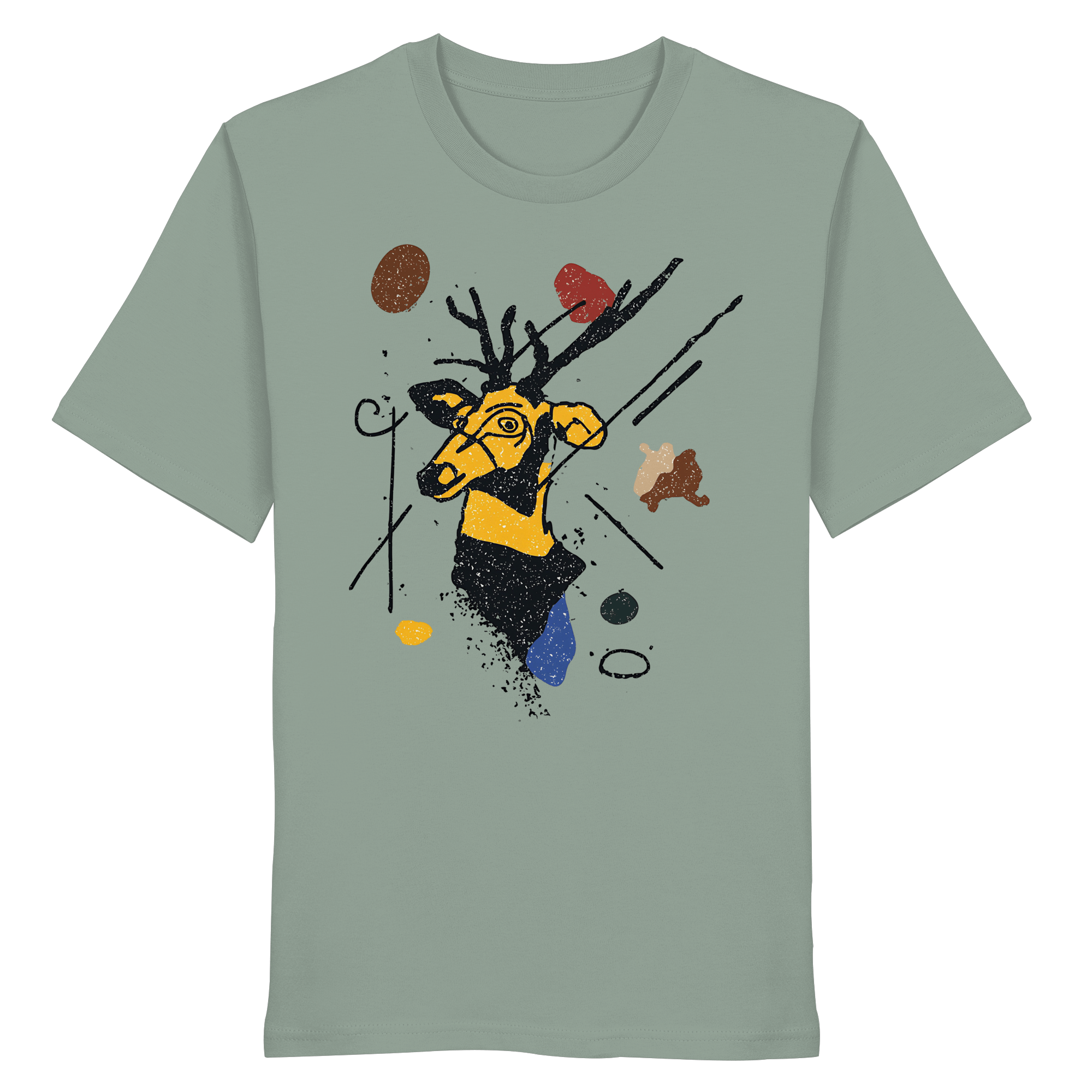 James Hunter - Nature and Beyond Unisex-Shirts Aloe / XS The Stag — Art Collection No.2 - Organic Shirt