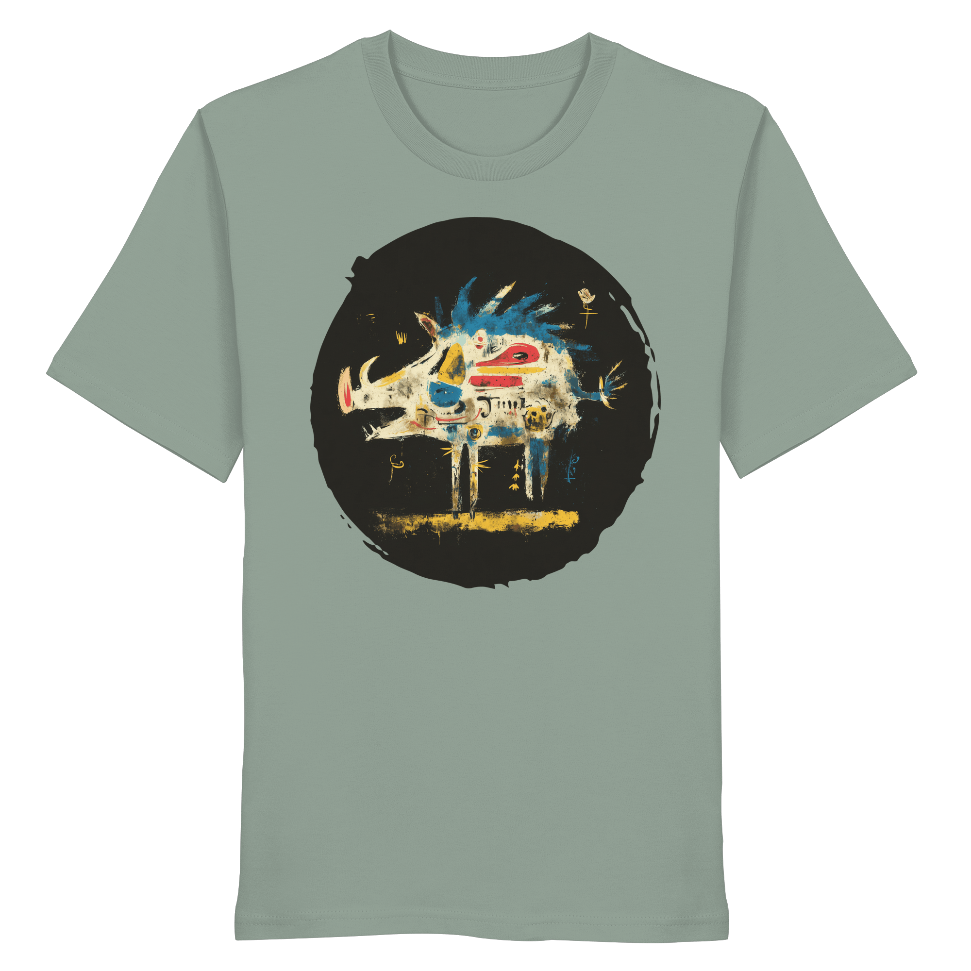 James Hunter - Nature and Beyond Unisex-Shirts Aloe / XS Totem Boar — Art Collection Organic T-Shirt No. 7 - Organic Shirt