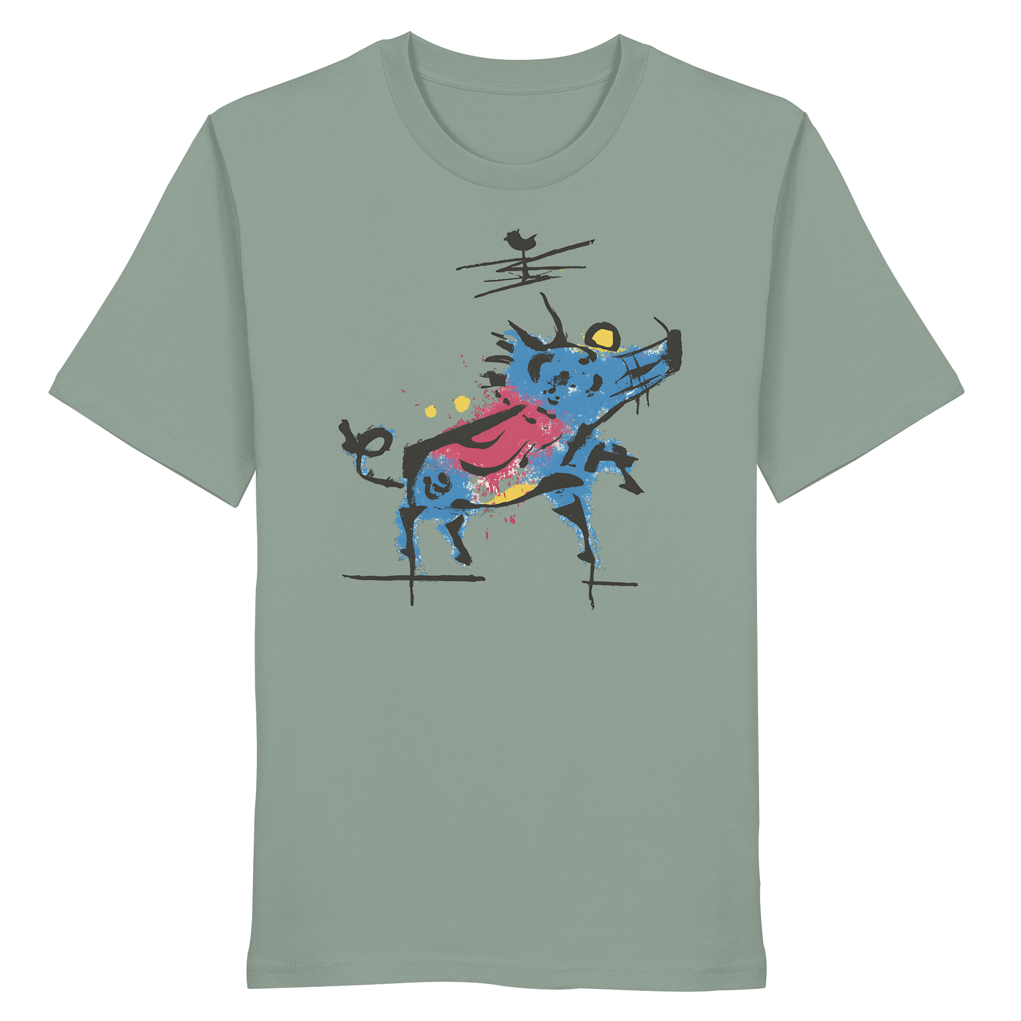 James Hunter - Nature and Beyond Unisex-Shirts Aloe / XS Wild Charge — Art Collection Organic T-Shirt No. 5 - Organic Shirt