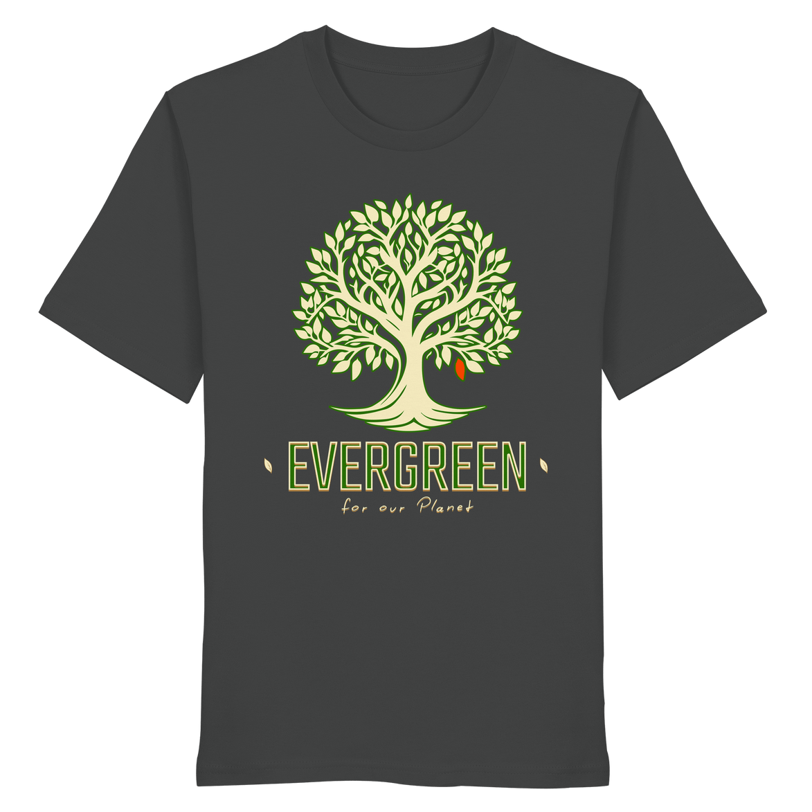 James Hunter - Nature and Beyond Unisex-Shirts Anthracite / XS "EVERGREEN" - Organic Shirt