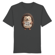James Hunter - Nature and Beyond Unisex-Shirts Anthracite / XS Free Hugs - Organic Shirt