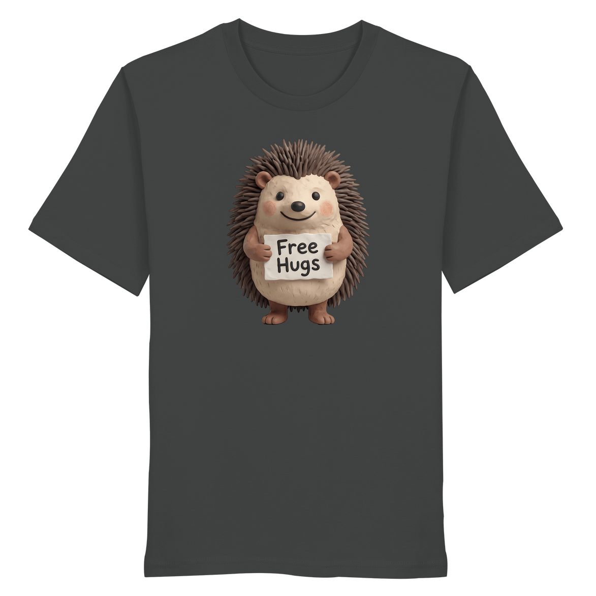 James Hunter - Nature and Beyond Unisex-Shirts Anthracite / XS Free Hugs - Organic Shirt