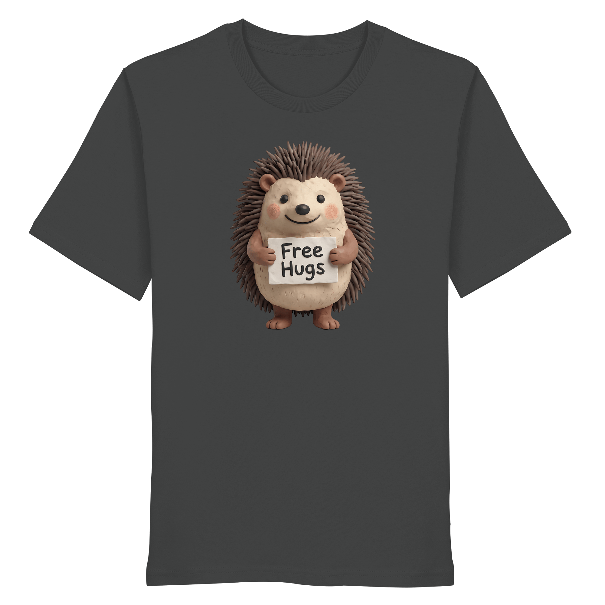 James Hunter - Nature and Beyond Unisex-Shirts Anthracite / XS Free Hugs - Organic Shirt