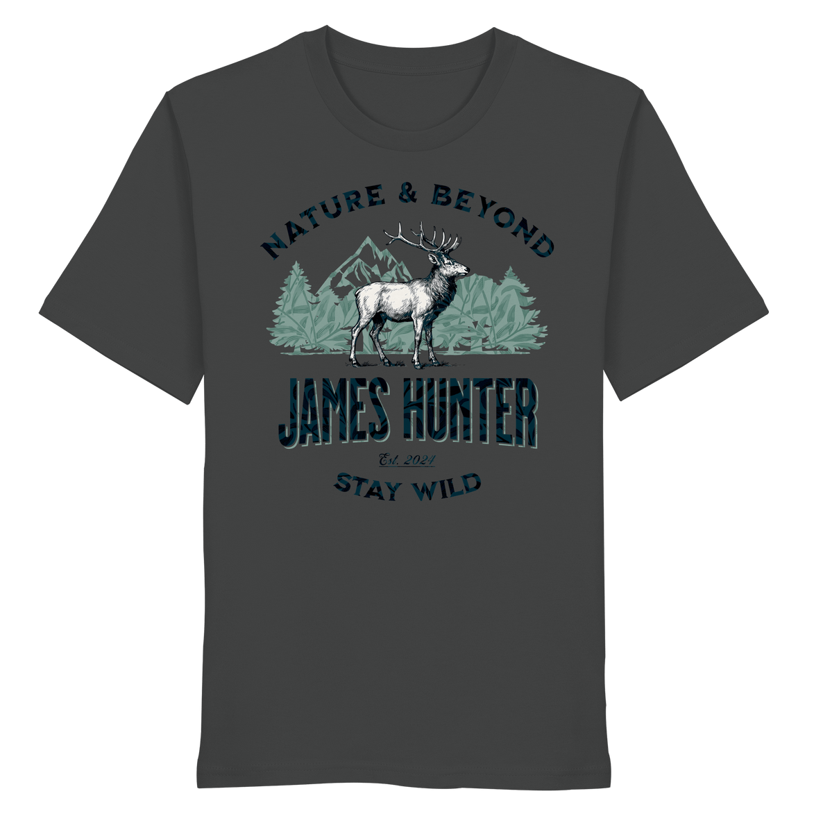 James Hunter - Nature and Beyond Unisex-Shirts Anthracite / XS James Hunter - Nature & Beyond - Organic Shirt