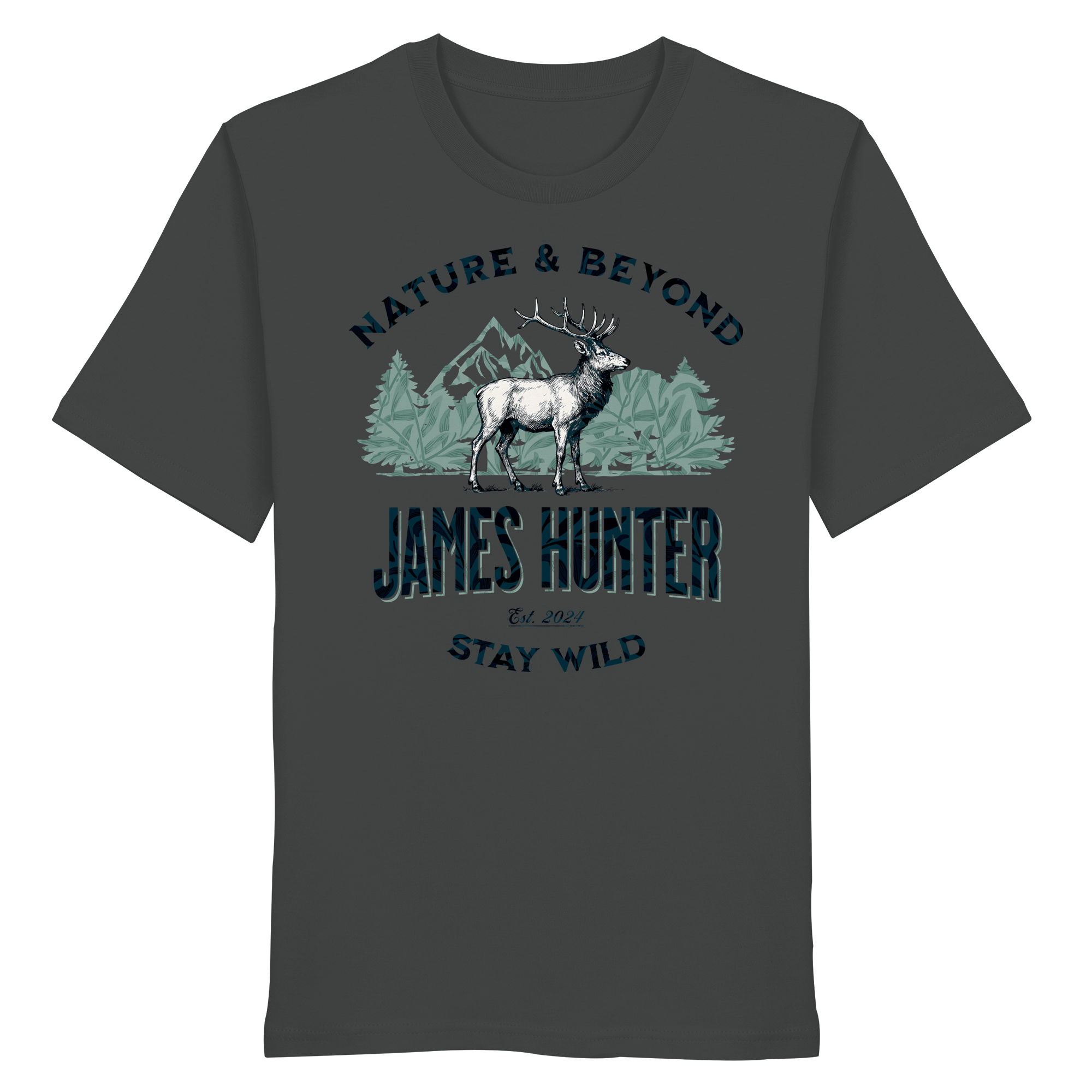 James Hunter - Nature and Beyond Unisex-Shirts Anthracite / XS James Hunter - Nature & Beyond - Organic Shirt