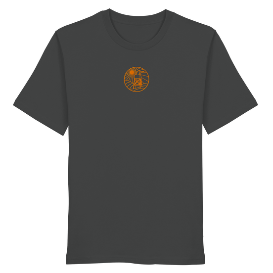 James Hunter - Nature and Beyond Unisex-Shirts Anthracite / XS Man on Platform (embroidery)  - Organic Shirt