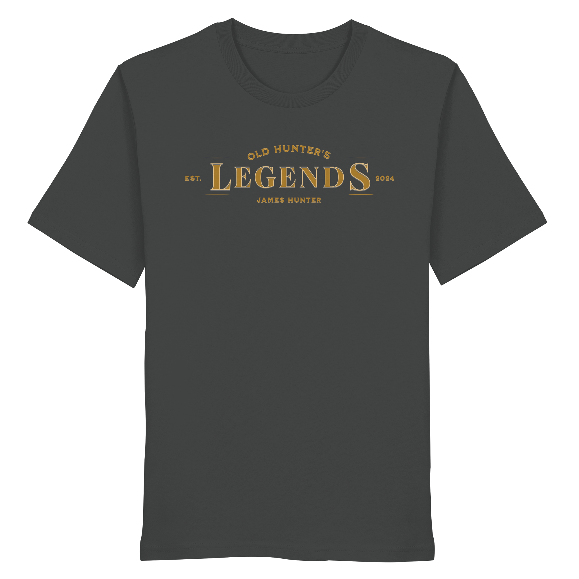 James Hunter - Nature and Beyond Unisex-Shirts Anthracite / XS Old Hunter's Legends - Organic Shirt