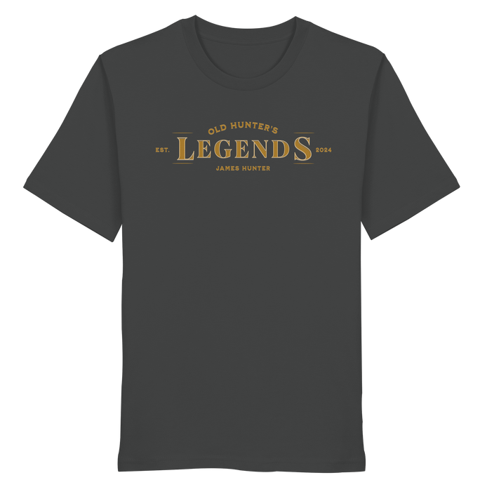 James Hunter - Nature and Beyond Unisex-Shirts Anthracite / XS Old Hunter's Legends - Organic Shirt