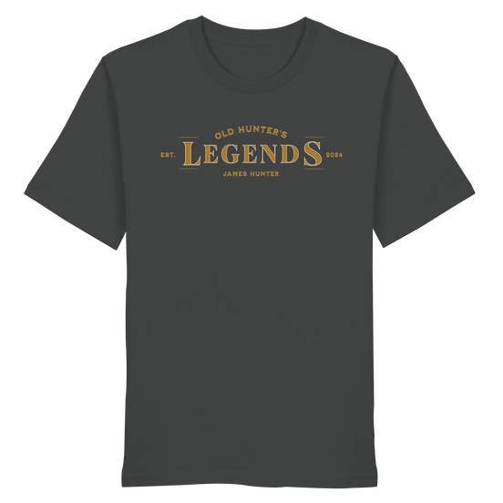 James Hunter - Nature and Beyond Unisex-Shirts Anthracite / XS Old Hunter's Legends - Organic Shirt