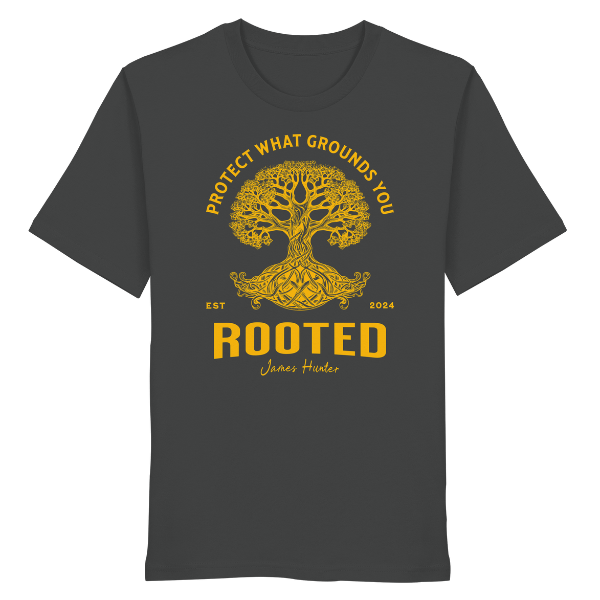 James Hunter - Nature and Beyond Unisex-Shirts Anthracite / XS "ROOTED – Protect What Grounds You"
