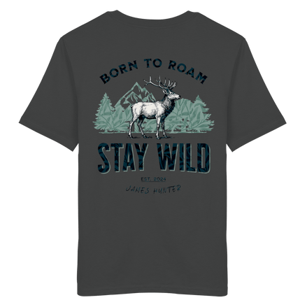 James Hunter - Nature and Beyond Unisex-Shirts Anthracite / XS STAY WILD - Boarn to Roam