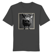 James Hunter - Nature and Beyond Unisex-Shirts Anthracite / XS The Stare-Down — Wild Boar Organic T-Shirt 1.0 - Organic Shirt