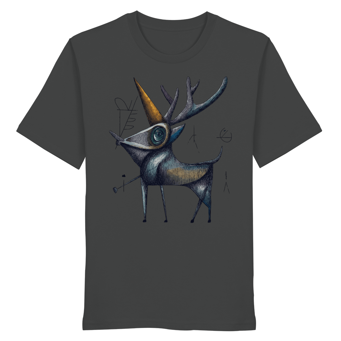 James Hunter - Nature and Beyond Unisex-Shirts Anthracite / XS The Watcher — Art Collection Organic T-Shirt No. 8