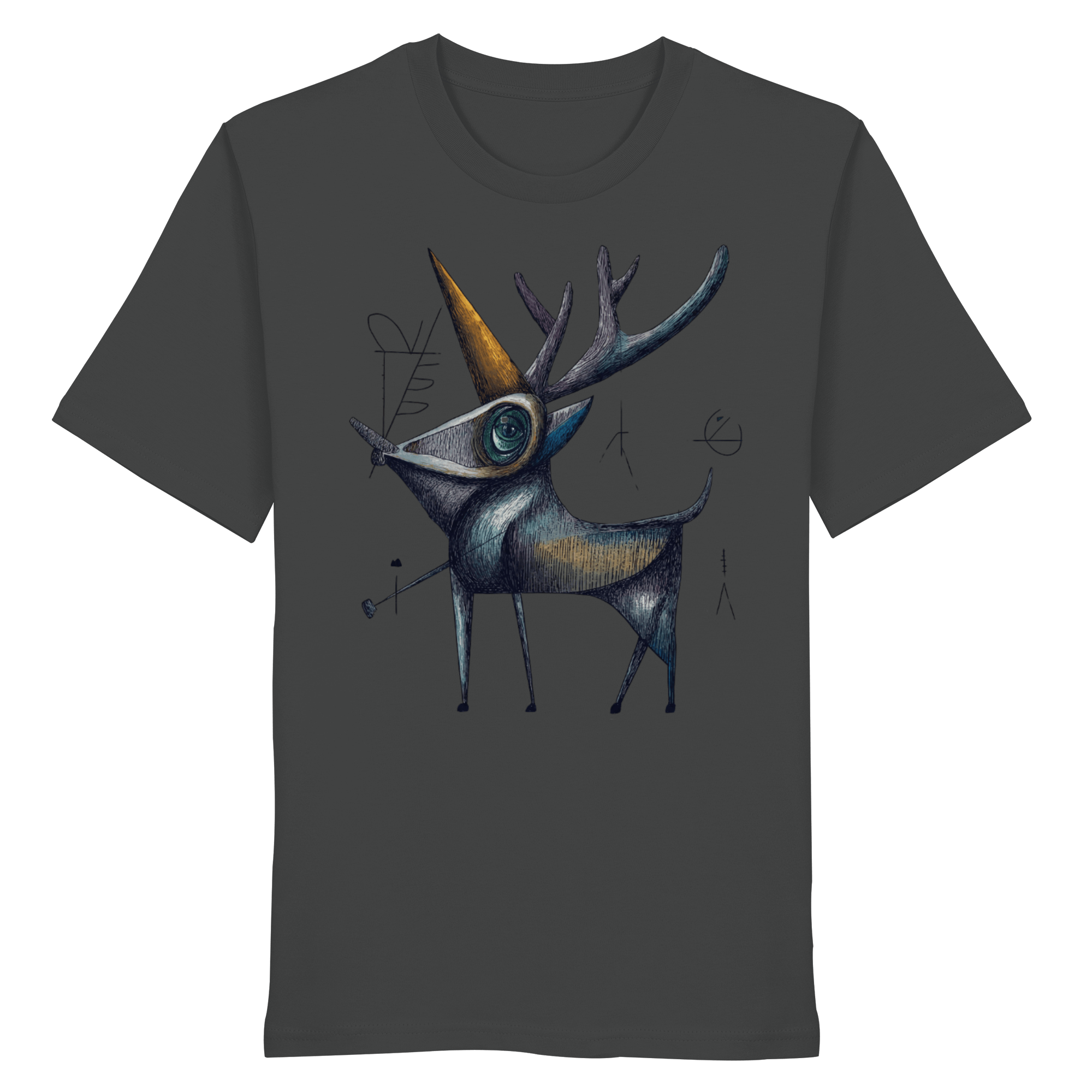James Hunter - Nature and Beyond Unisex-Shirts Anthracite / XS The Watcher — Art Collection Organic T-Shirt No. 8
