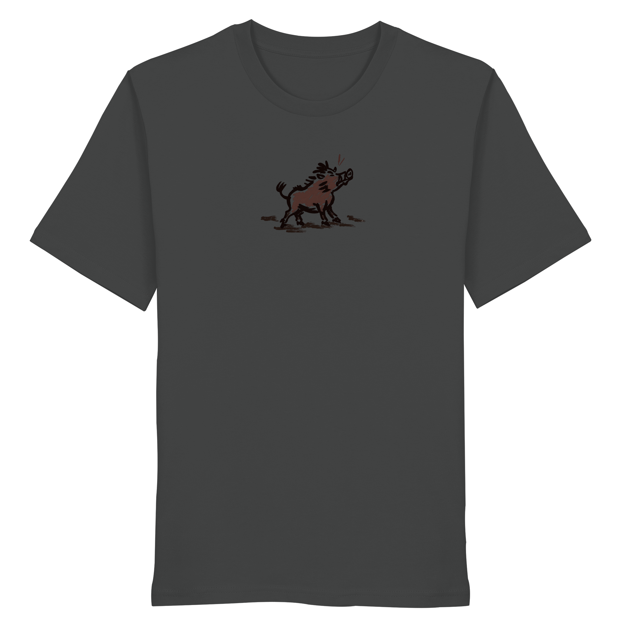 James Hunter - Nature and Beyond Unisex-Shirts Anthracite / XS Wild Boar - Simple - Organic Shirt