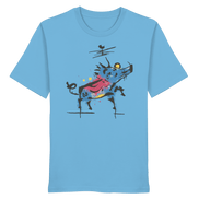 James Hunter - Nature and Beyond Unisex-Shirts Aqua Blue / XS Wild Charge — Art Collection Organic T-Shirt No. 5 - Organic Shirt