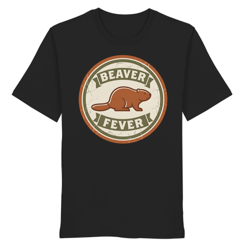 James Hunter - Nature and Beyond Unisex-Shirts Black / XS Beaver Fever - Organic Shirt