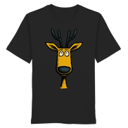 James Hunter - Nature and Beyond Unisex-Shirts Black / XS Deer Caricature - Organic Shirt
