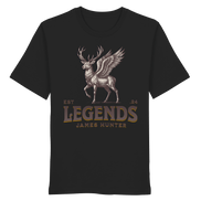 James Hunter - Nature and Beyond Unisex-Shirts Black / XS Deer Legends - Organic Shirt