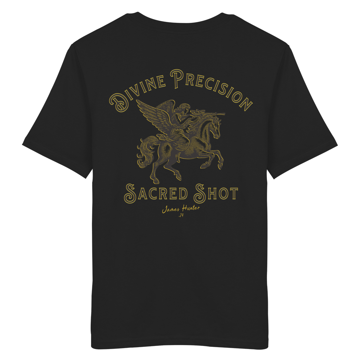 James Hunter - Nature and Beyond Unisex-Shirts Black / XS Divine Precision - Sacred Shot - Organic Shirt