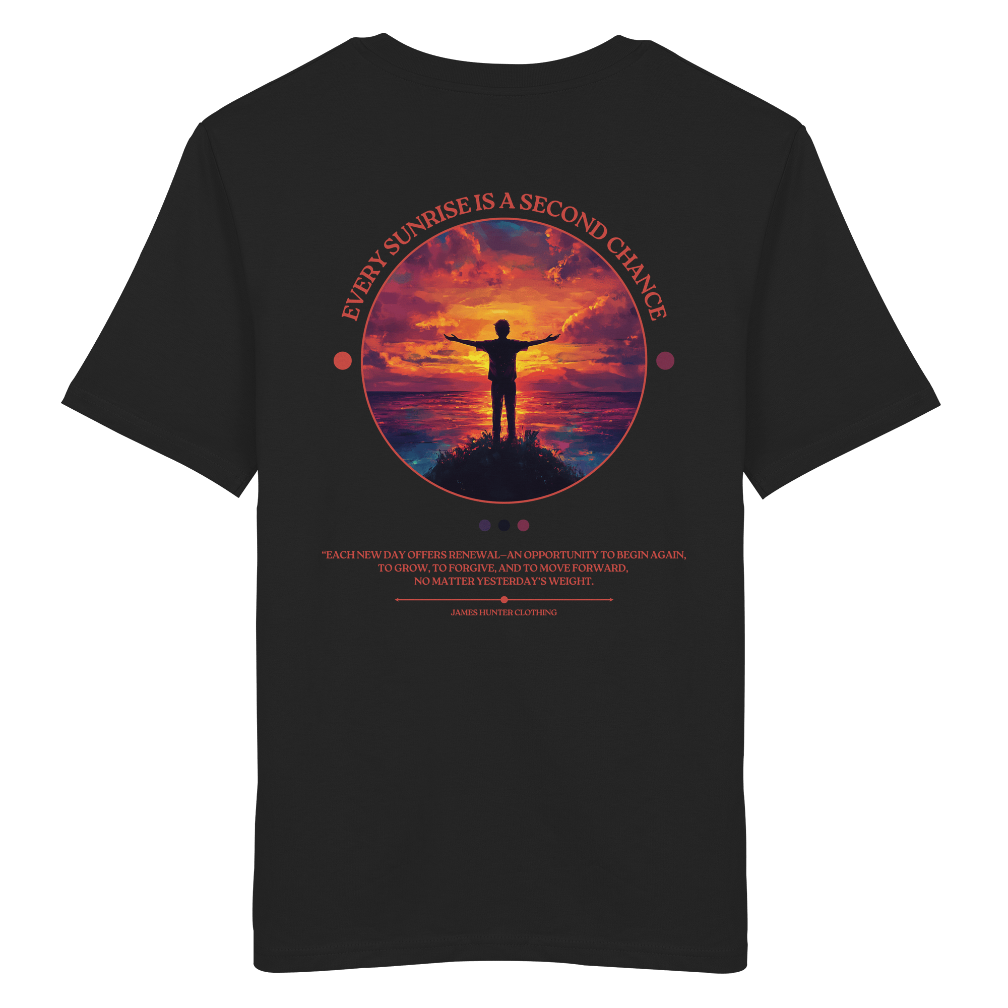 James Hunter - Nature and Beyond Unisex-Shirts Black / XS Every Sunrise Is A Second Chance - Organic Shirt