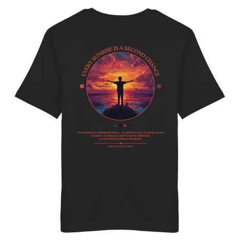 James Hunter - Nature and Beyond Unisex-Shirts Black / XS Every Sunrise Is A Second Chance - Organic Shirt