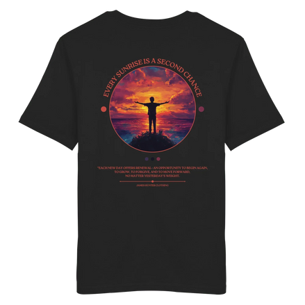 James Hunter - Nature and Beyond Unisex-Shirts Black / XS Every Sunrise Is A Second Chance - Organic Shirt