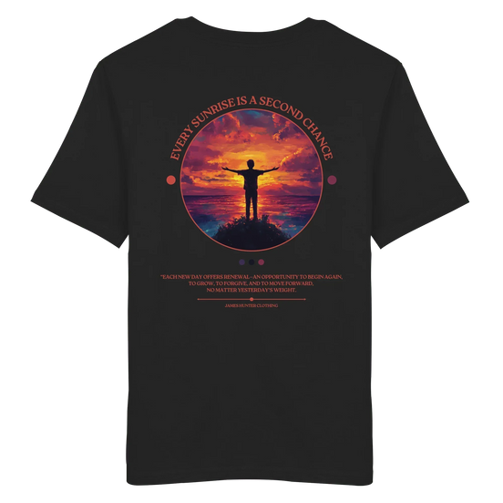 James Hunter - Nature and Beyond Unisex-Shirts Black / XS Every Sunrise Is A Second Chance - Organic Shirt