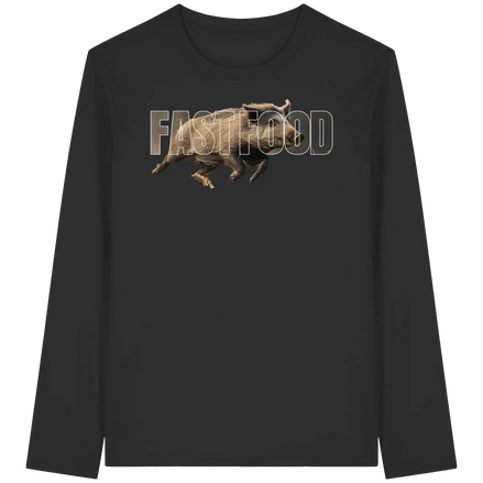 James Hunter - Nature and Beyond Unisex-Shirts Black / XS FASTFOOD - Organic Longsleeve T-Shirt