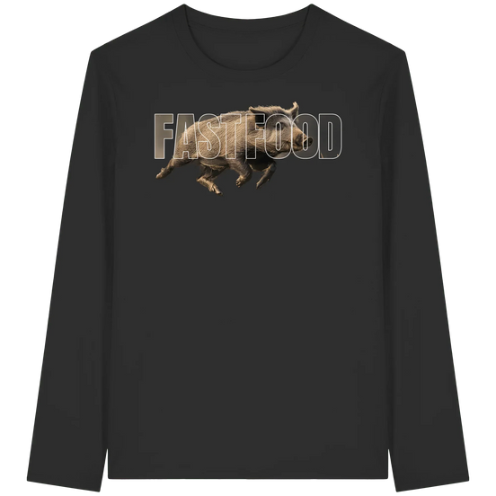James Hunter - Nature and Beyond Unisex-Shirts Black / XS FASTFOOD - Organic Longsleeve T-Shirt