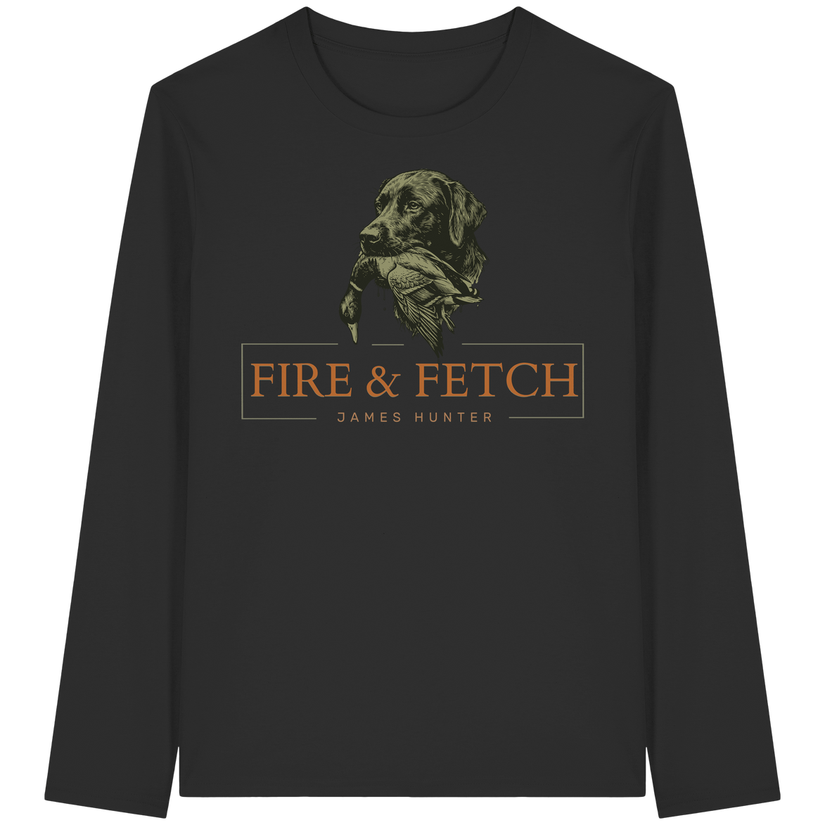 James Hunter - Nature and Beyond Unisex-Shirts Black / XS FIRE & FETCH - Organic Longsleeve T-Shirt