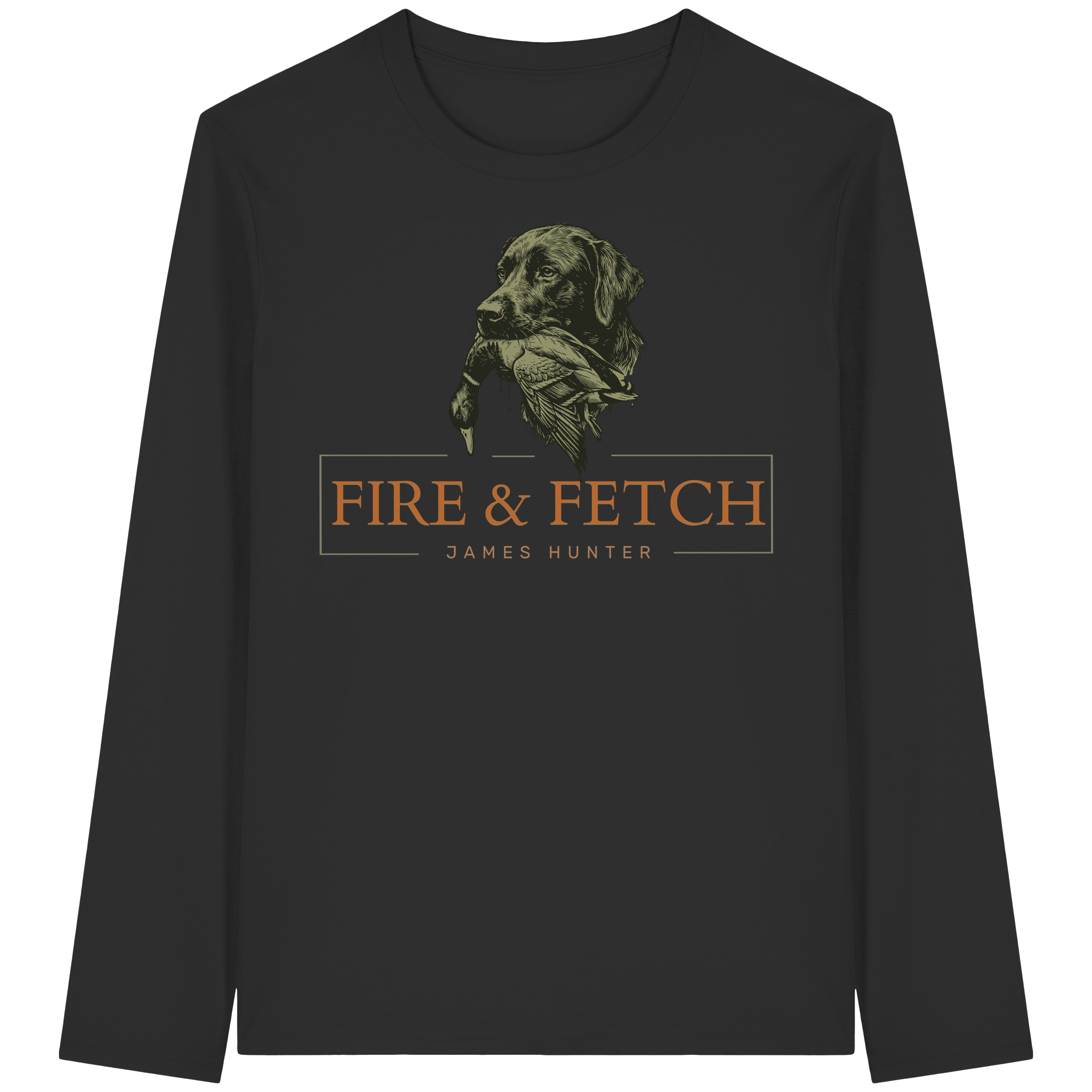 James Hunter - Nature and Beyond Unisex-Shirts Black / XS FIRE & FETCH - Organic Longsleeve T-Shirt