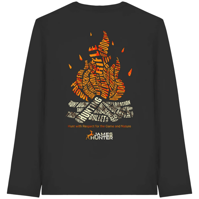 Fire & Words - Organic Longsleeve T-Shirt - James Hunter - Nature and Beyond