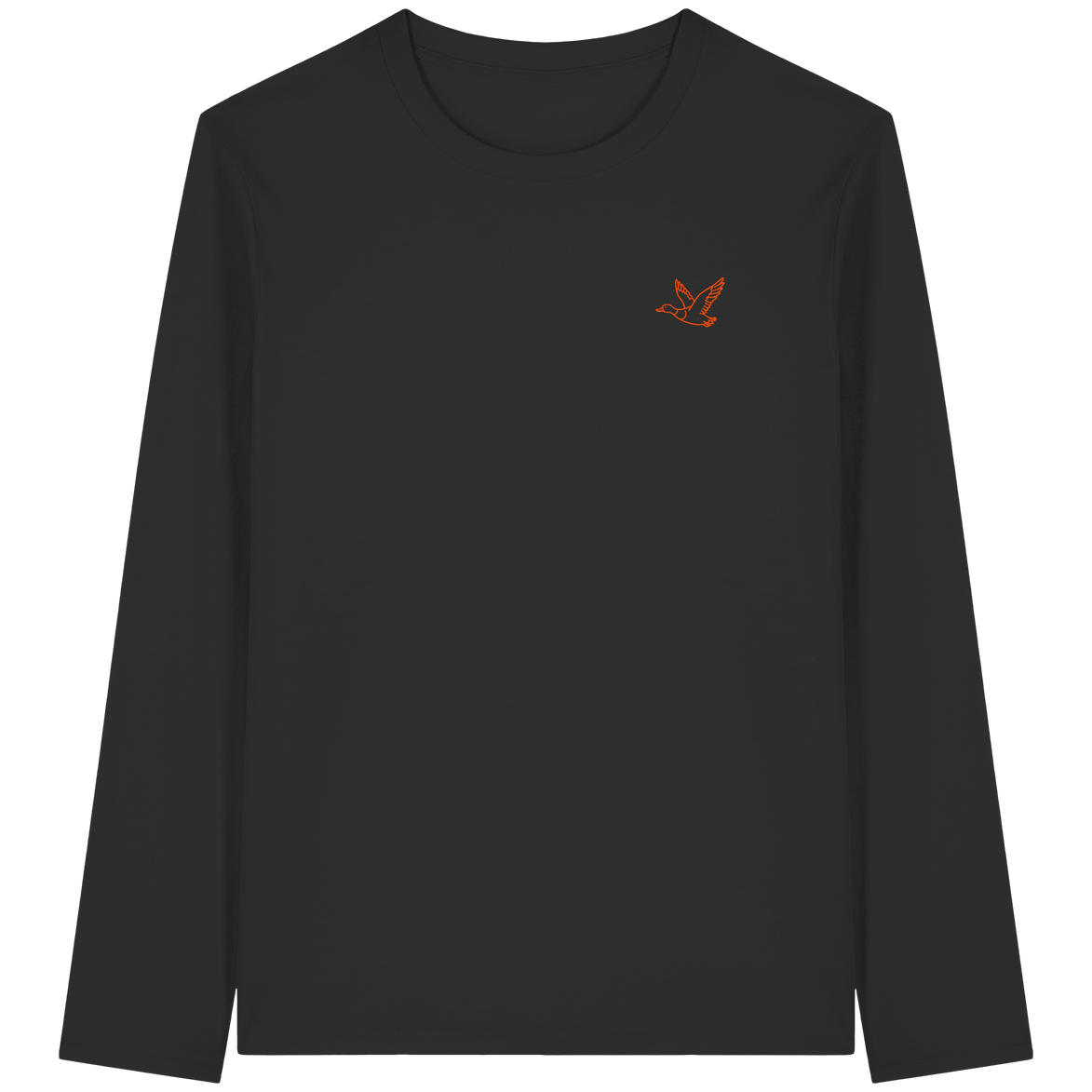 James Hunter - Nature and Beyond Unisex-Shirts Black / XS Flying Duck - Organic Longsleeve T-Shirt