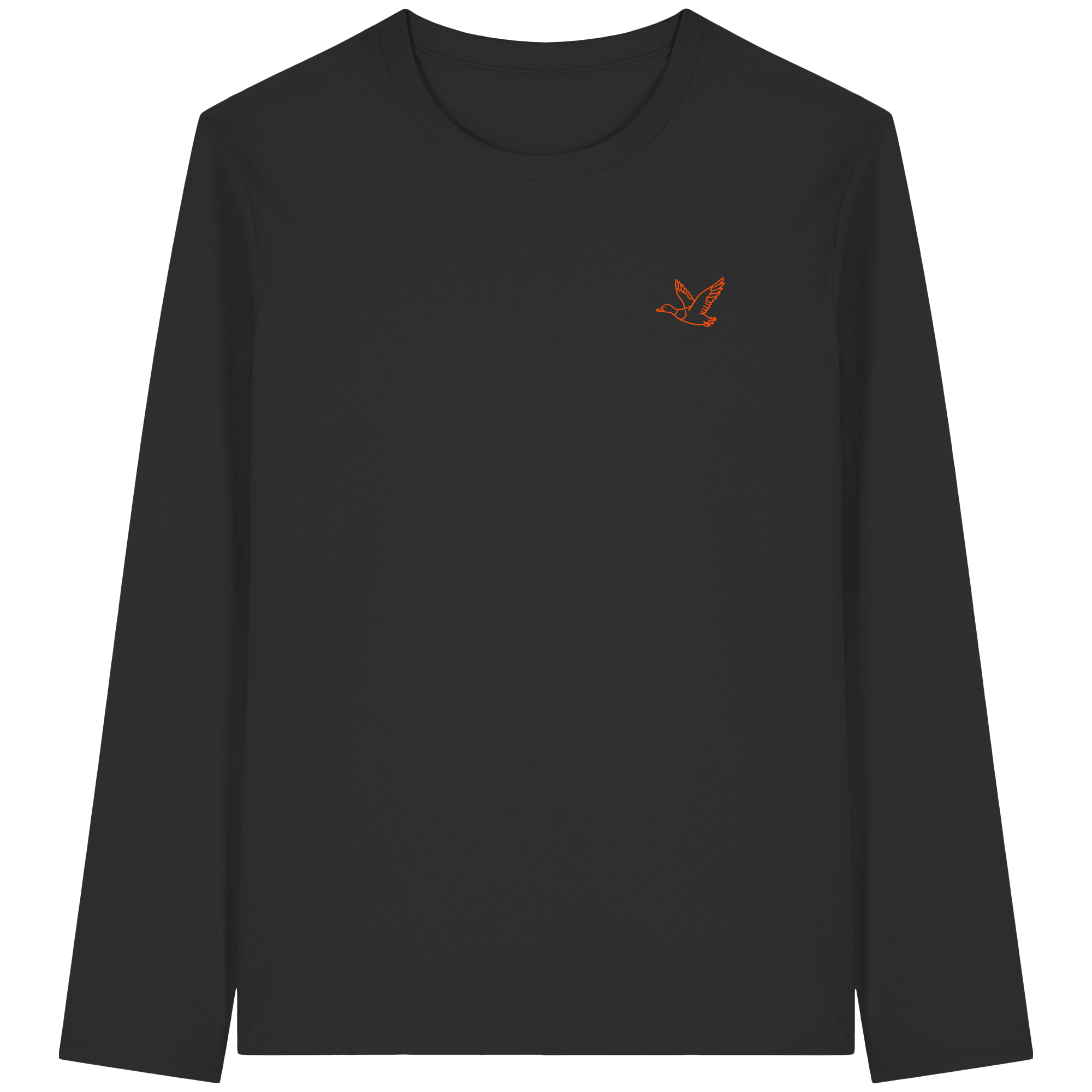 James Hunter - Nature and Beyond Unisex-Shirts Black / XS Flying Duck - Organic Longsleeve T-Shirt